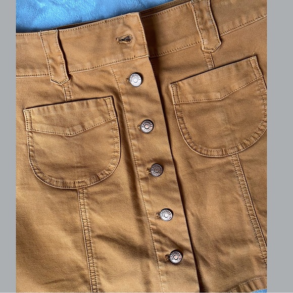 Madewell Mini Skirt, Women’s Size 2, Mustard - Picture 7 of 7